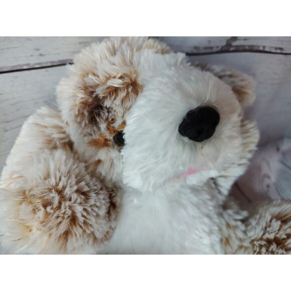 Dan Dee Stuffed Animal Puppy Dog Plush Toy 8 Inch Tan White - Picture 2 of 5